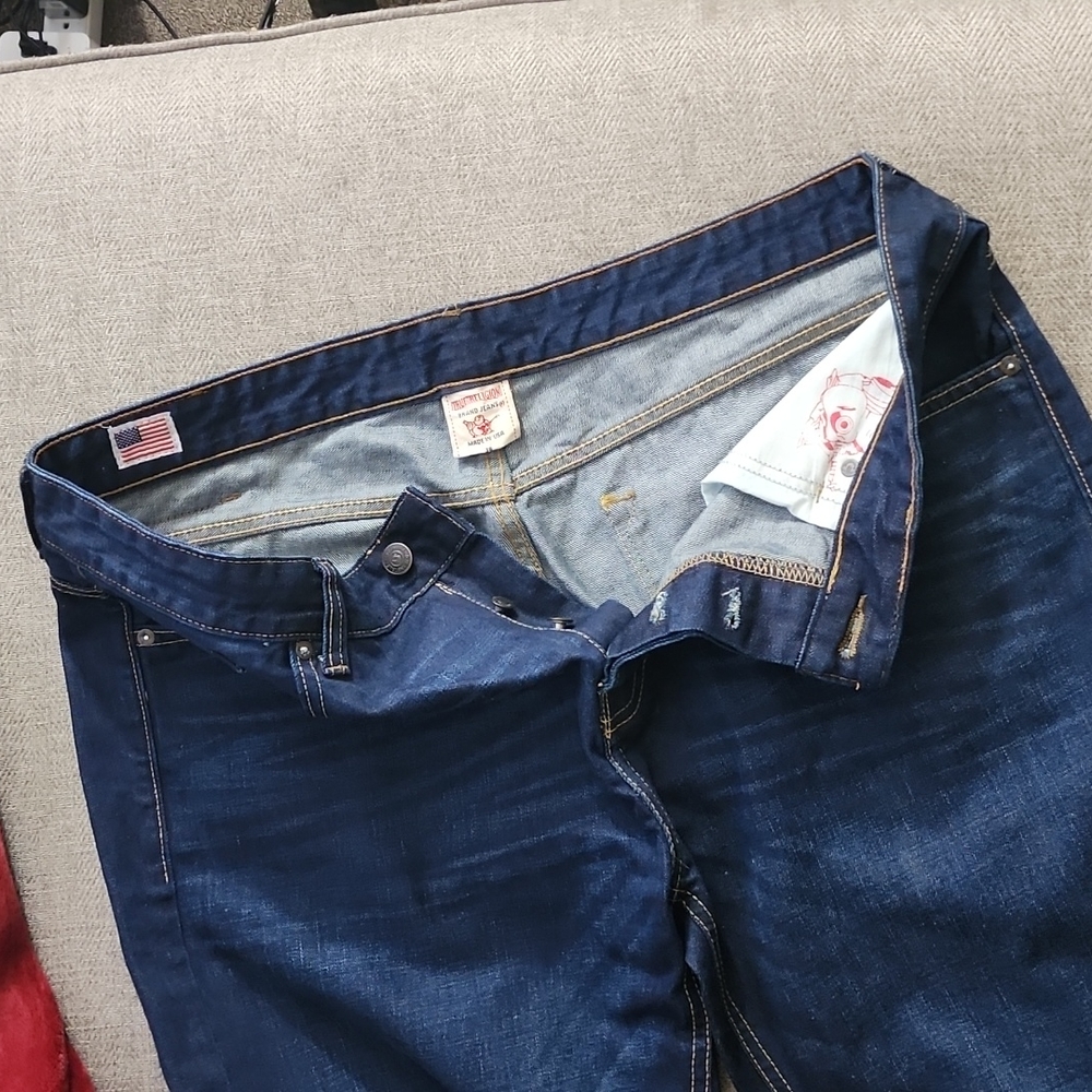 Mens blue True Religion jeans. New with no tags. Size - waist 38